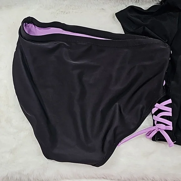 Justice Girls 2 Piece Bathing Suit Size 12/14 - Picture 4 of 7